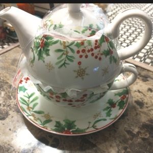 Small Ceramic Glass Tea Pot